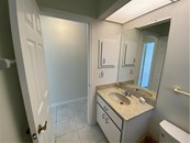 Guest bathroom. - Single Family Home for sale at 18506 Hottelet Cir, Port Charlotte, FL 33948 - MLS Number is C7452138