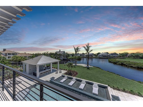 Amazing views from the oversized balcony/lanai area - Single Family Home for sale at 602 Regatta Way, Bradenton, FL 34208 - MLS Number is A4499642