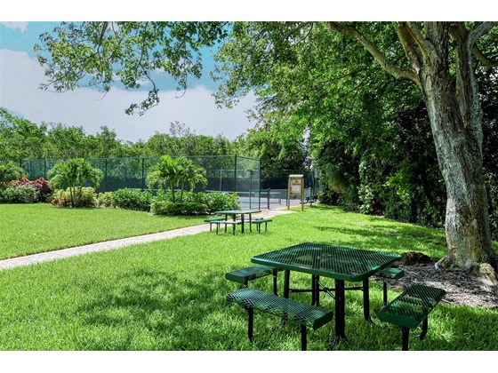 Picnic Tables near Tennis Courts - Condo for sale at 370 A Gulf Of Mexico Dr #421, Longboat Key, FL 34228 - MLS Number is A4513966