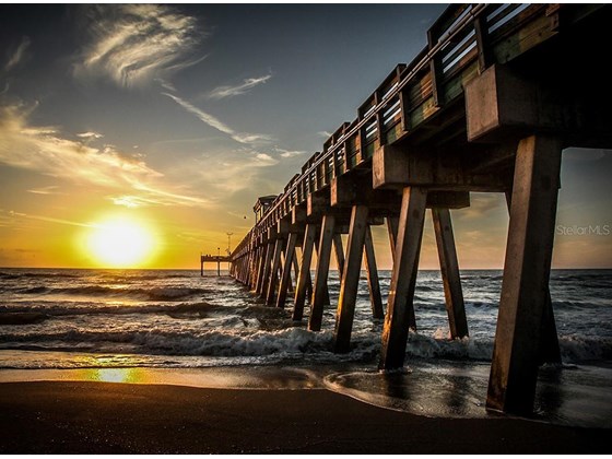 Sunset at the Venice Fishing Pier - Condo for sale at 147 Tampa Ave E #702, Venice, FL 34285 - MLS Number is N6116949